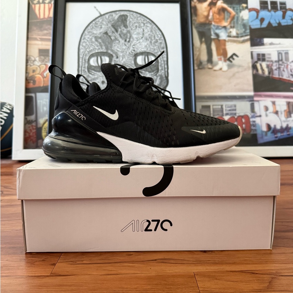 Nike Air Max 270 Black White Sneakers